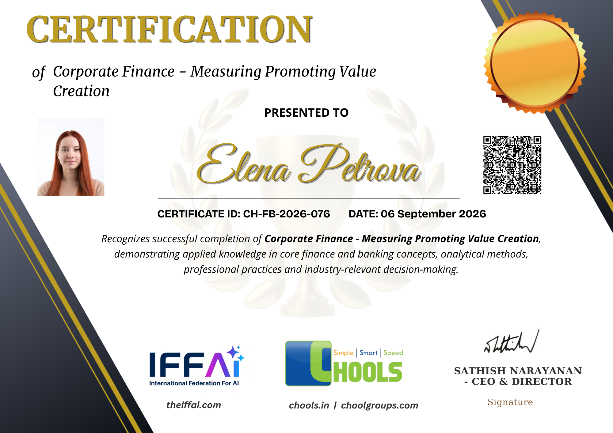 Corporate Finance - Measuring Promoting Value Creation